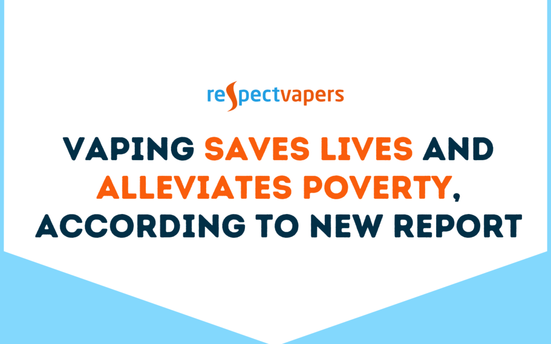 Vaping saves lives and alleviates poverty, according to new report