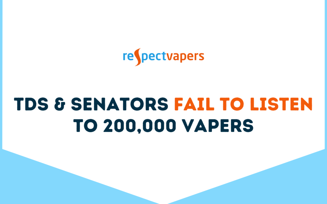 TDs & Senators Fail to Listen to 200,000 Vapers