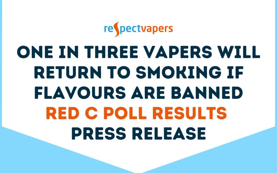 One in Three Vapers Will Return to Smoking if Flavours are Banned